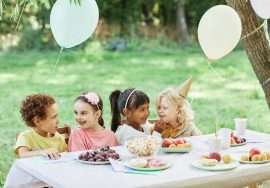 Little Children at Birthday Party